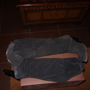 Michael Kors Black Suede Heeled Boot